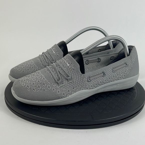 Skechers Shoes - Skechers Newbury ST Gray Comfort Slip On Shoes 100174 Women’s Size 9.5